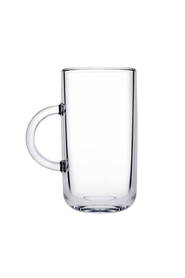 2 Pieces Iconic Glass Mug Set 270 Ml Clear