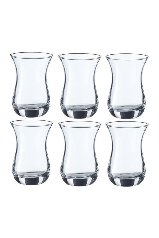 6-Piece Aida Tea Glass Set, 160 cc Clear