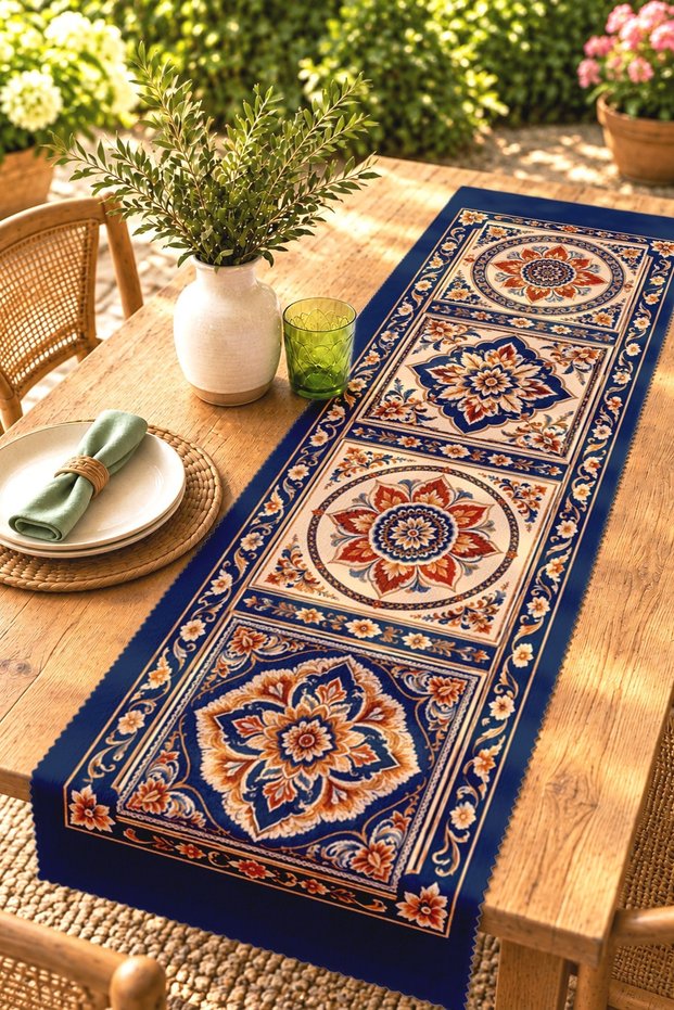 Artistic Patterned Runner / Tablecloth / Placemat