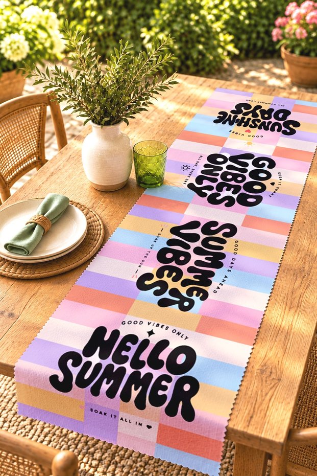 Sunshine Days Patterned Runner / Tablecloth / Placemat