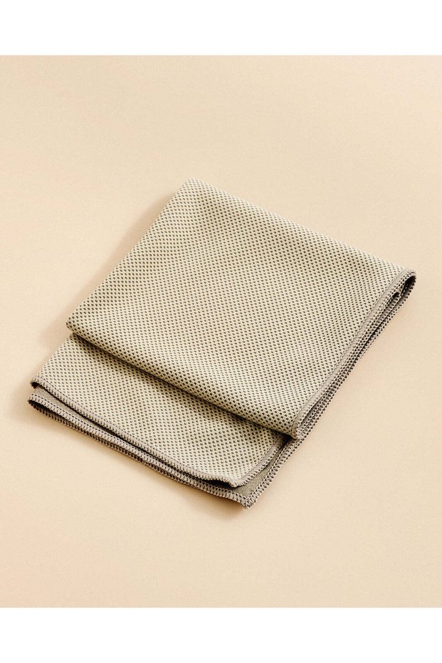 Beige Textured Cooling Towel