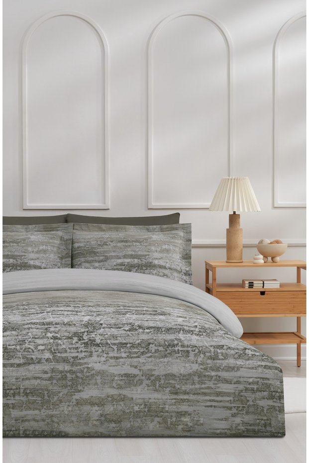 Lichen Double Satin Duvet Cover Set