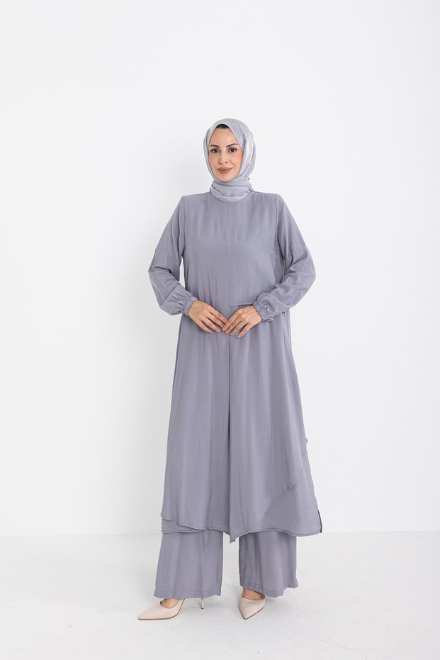 Meyra Yazlik Cupra Set Gray - 9092