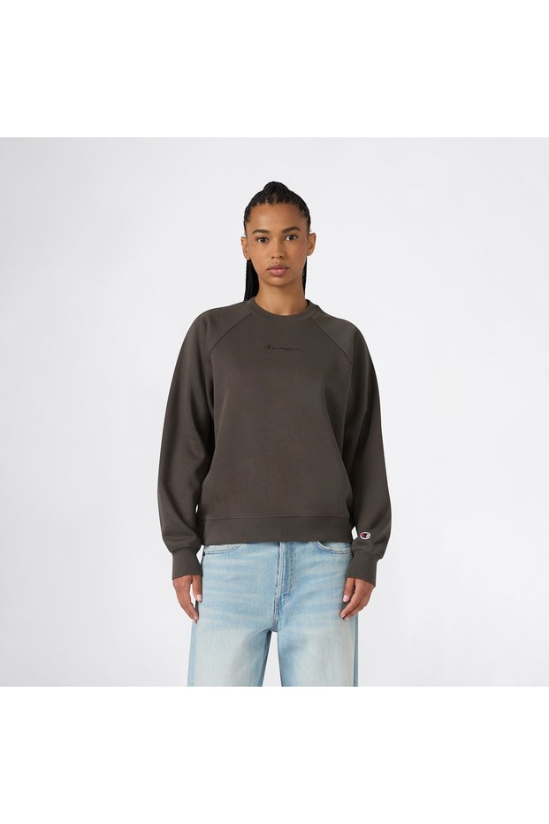 Crewneck Women's Khaki Sweatshirt