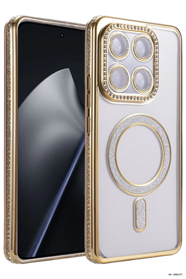 Concepta Newface Mi 17t Pro Joke Simli Magneticsafe Case (133114) - Gold