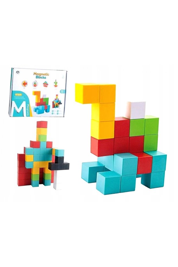CUBURI MAGNETICE 80 DE ELEMENTE