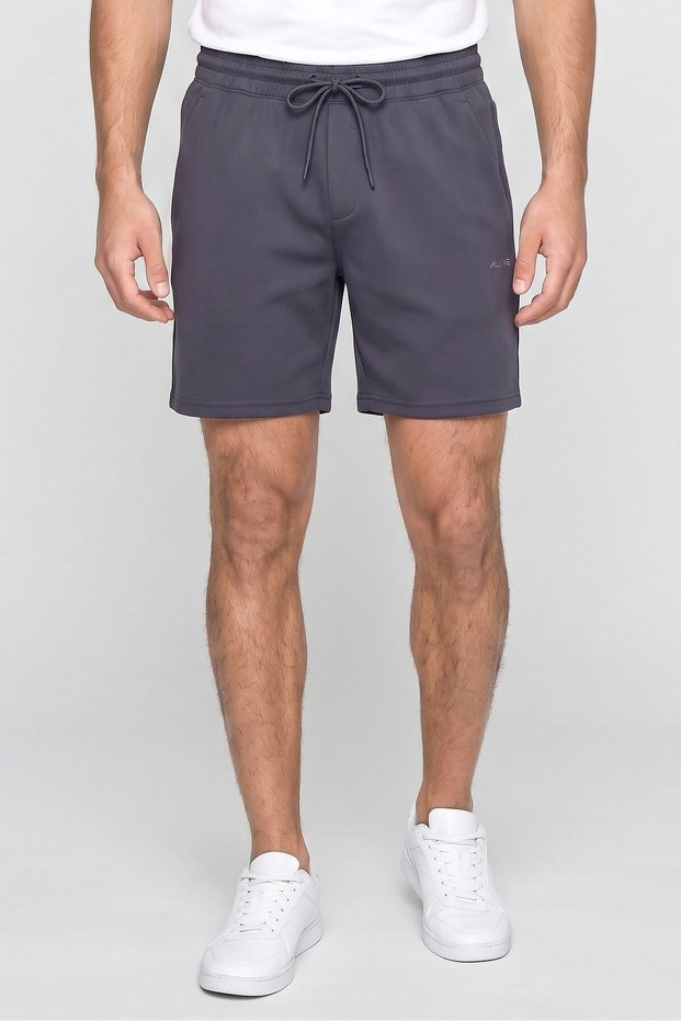 Men Classic Fit 7 Inseam Training Shorts, Dusty Blue