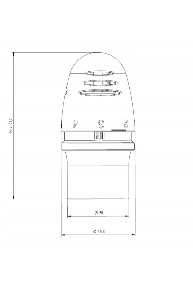 Cap termostatic MINI D click - DANFOSS