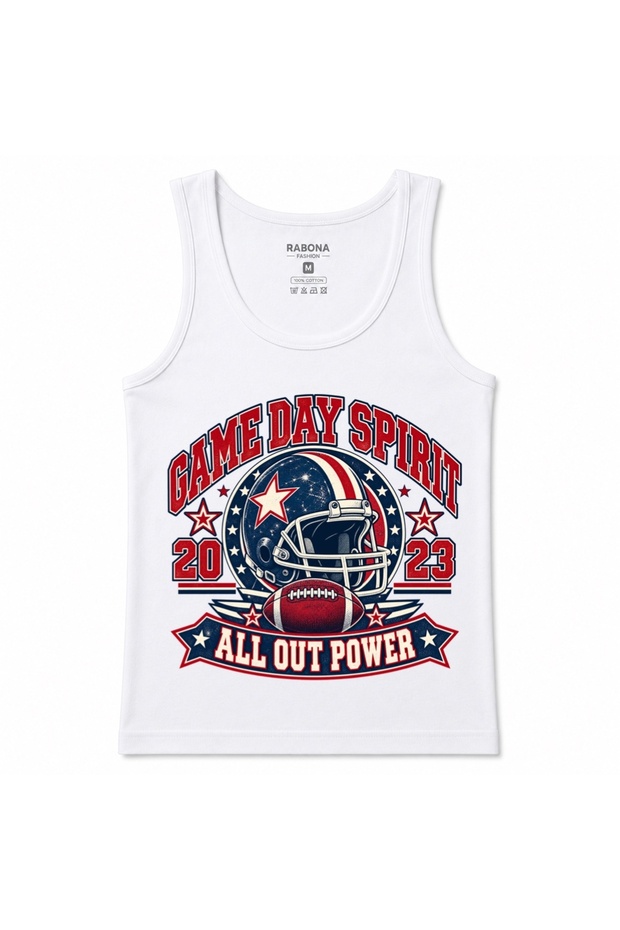 Game Day Spirit 2023 All Out Power Vintage American Football Graphic Tank Top