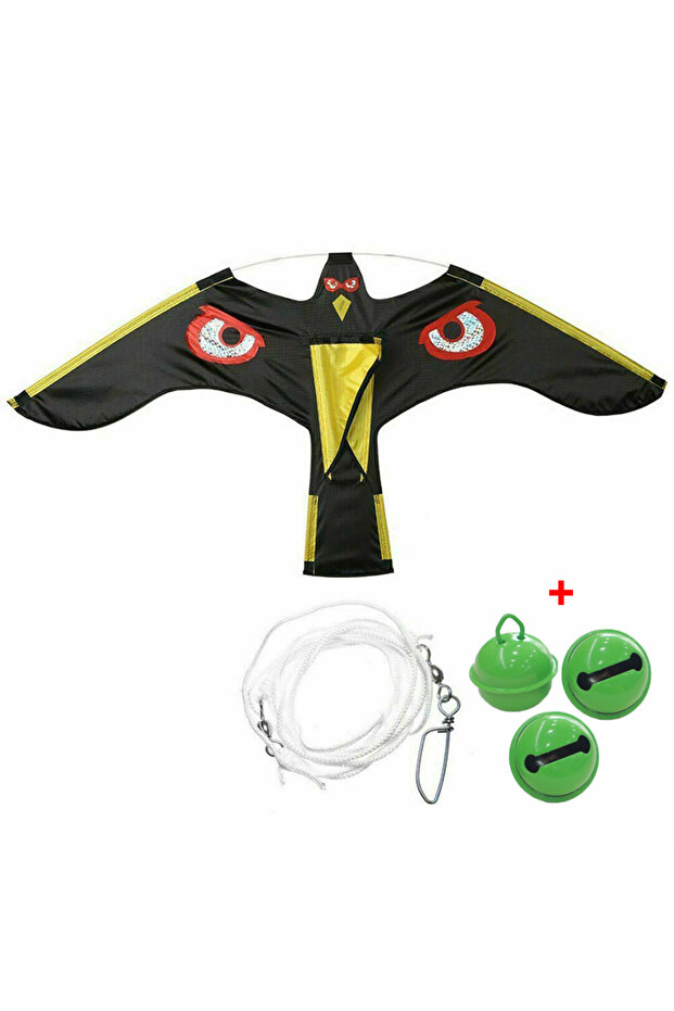 140x70cm Emulation Flying Hawk Kite Bird Scarer Drive Bird Kite Bird Repellent for Garden Scarecrow