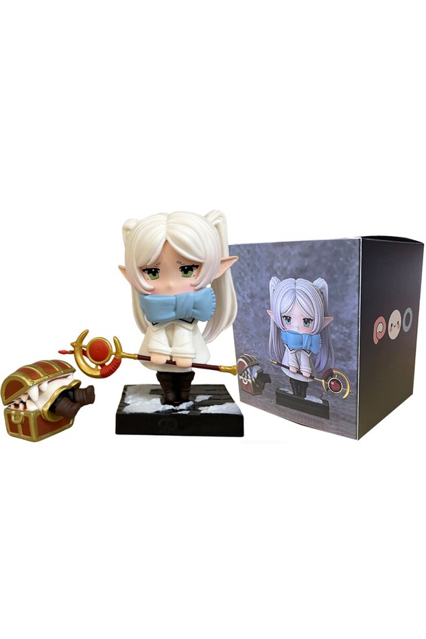 with box Anime Frieren: Beyond Journey's End Animation Peripheral Hand-made Model Figure Fune