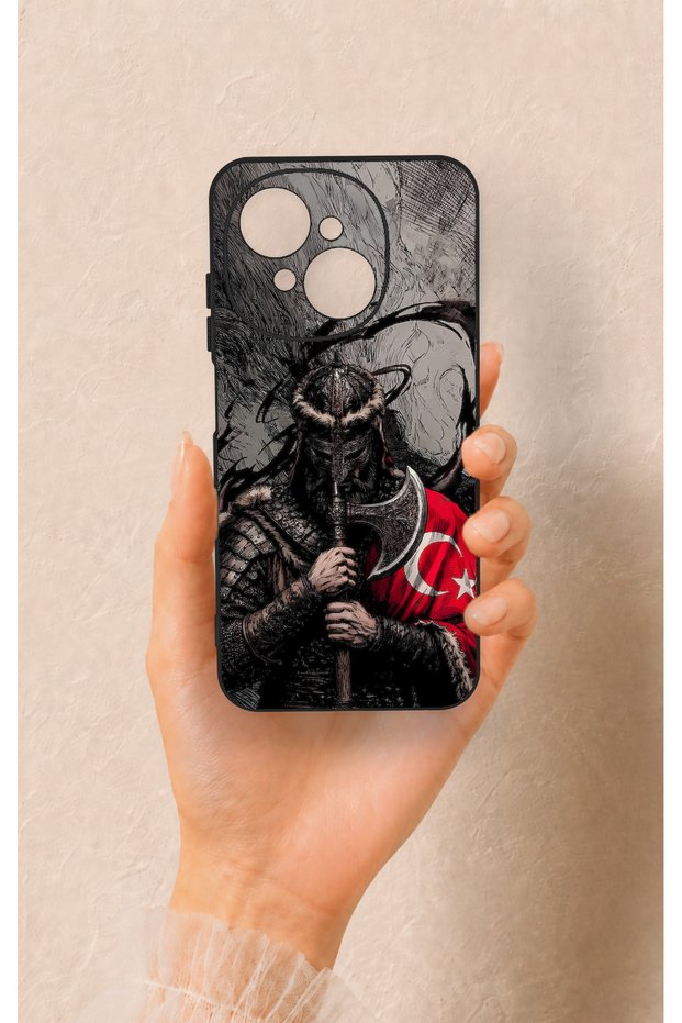 Tecno Spark Go1 Compatible Turkish Warrior Patterned Silicone Case