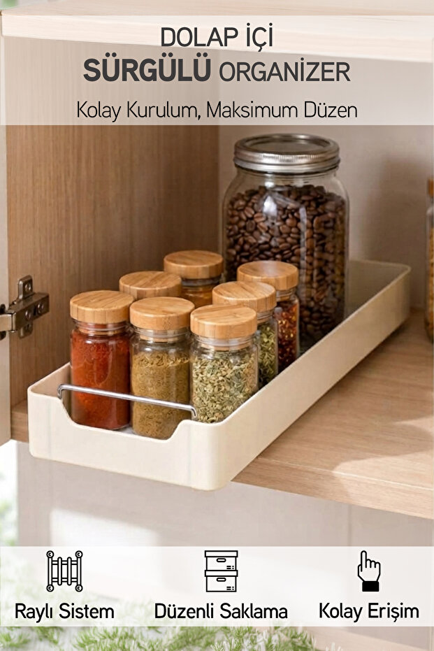 Closet Organizers - Cream - Plastic