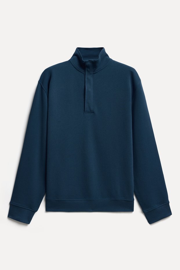 Men's Indigo Comfort Fit High-Neck Sweatshirt