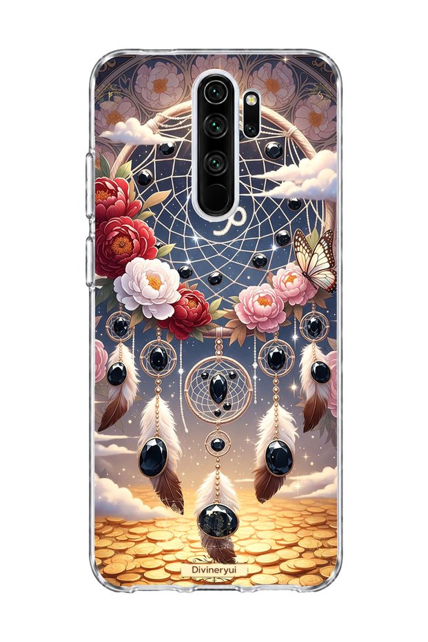 Redmi Note 8 Pro Compatible Capricorn Sign Printed Transparent Phone Case