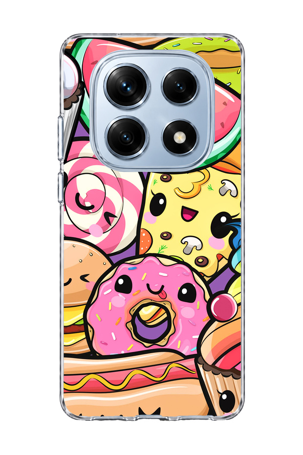 Redmi Note 14 Pro 4g Compatible Cute Watermelon Sweet Printed Transparent Phone Case