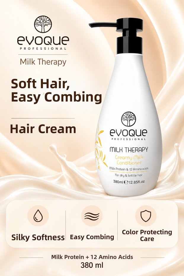 Evoque Milk Therapy Revitalizing and Moisturizing Hair Care Cream