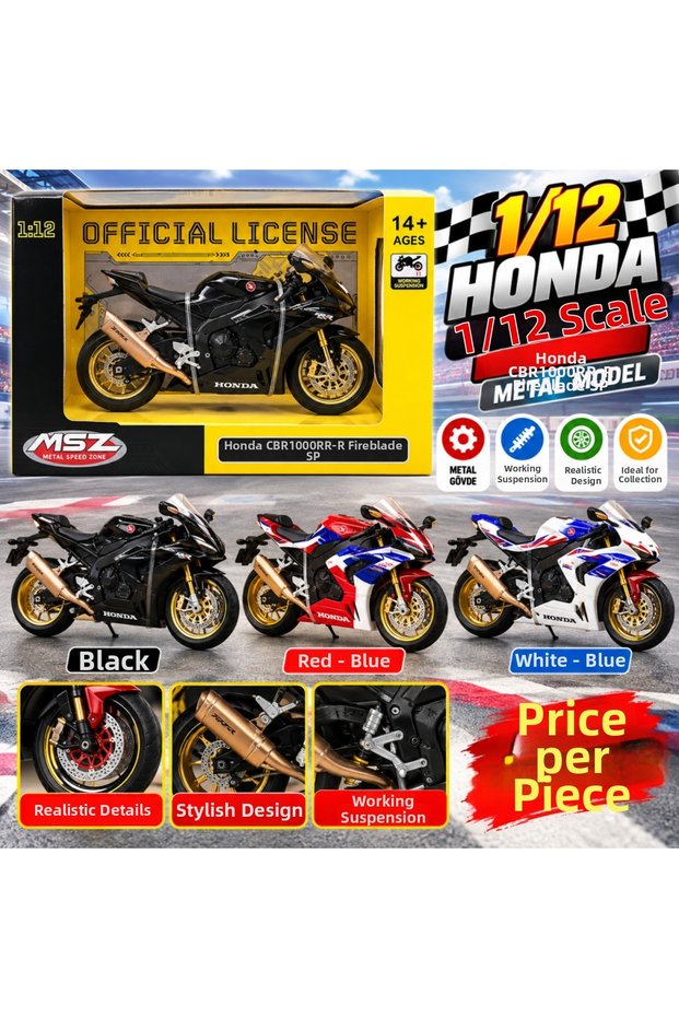 68728 1/12 Honda Cbr1000Rr Fireblade Motorcycle Metal Model