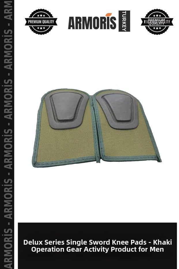 Delux Series Single Sword Protective Knee Pad - Khaki Color Operation Equipment Activity Product Men's Gift