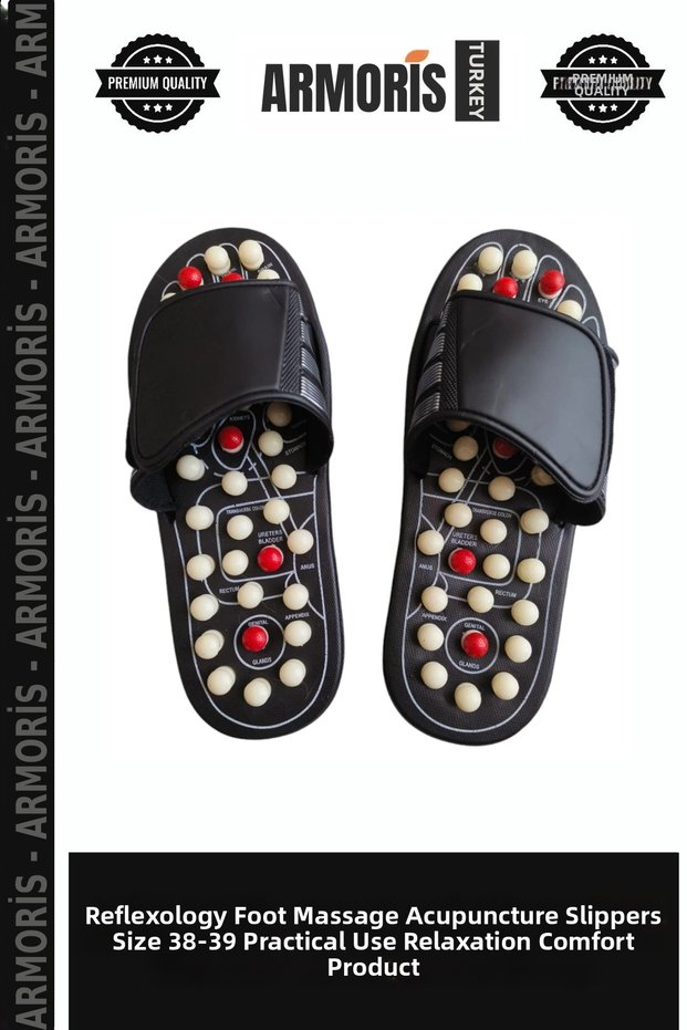 Reflexology Foot Massage Acupuncture Slippers Size 38-39 Practical Use Rest Tool Comfort Product