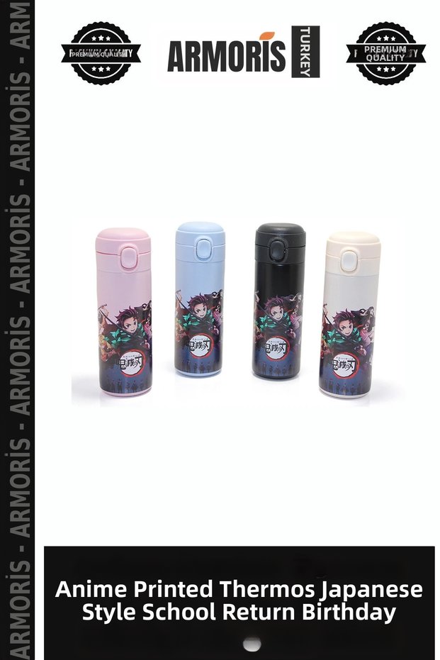 Anime Printed Thermos Japanese Style Back to School Birthday