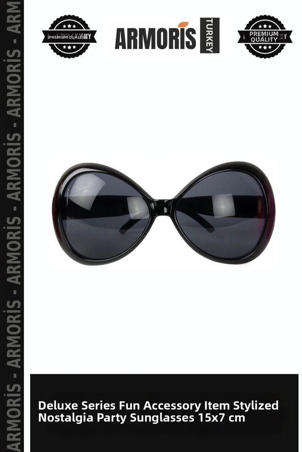 Delux Series Fun Accessory Celebration Item Stylish Nostalgia Greenwood Party Glasses 15X7 cm