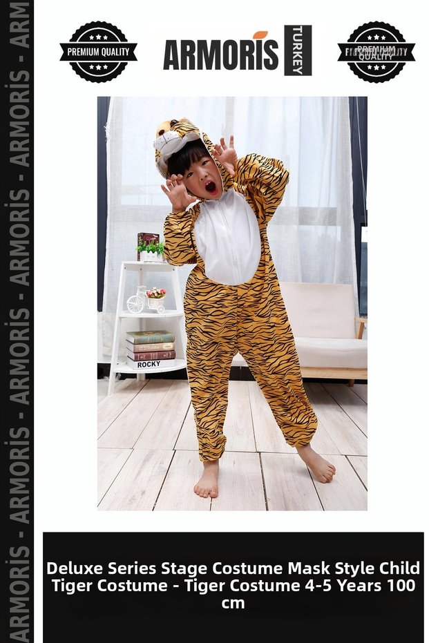 Delux Series Stage Outfit Mascot Style Clothes Children's Tiger Costume - Lion Costume 4-5 Years Old 100 cm