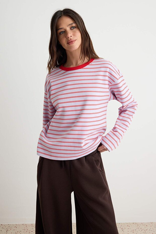 Lila Örme T-Shirt TWOAW27TS00027
