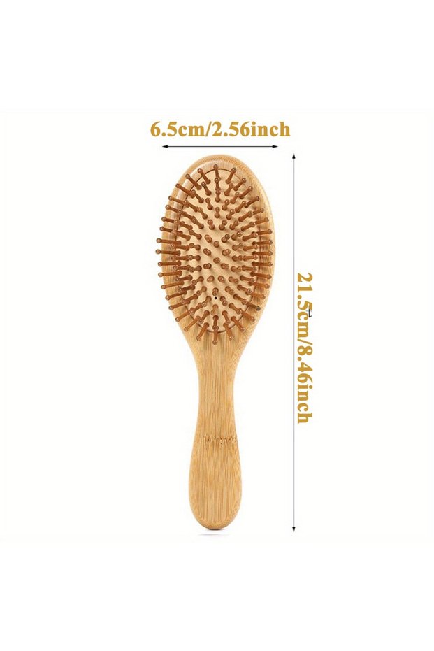 M Round Comb Wooden Hair Brush Improve Hair Growth Wood Hairbrush Prevent Hair Loss Comb Bamboo Comb