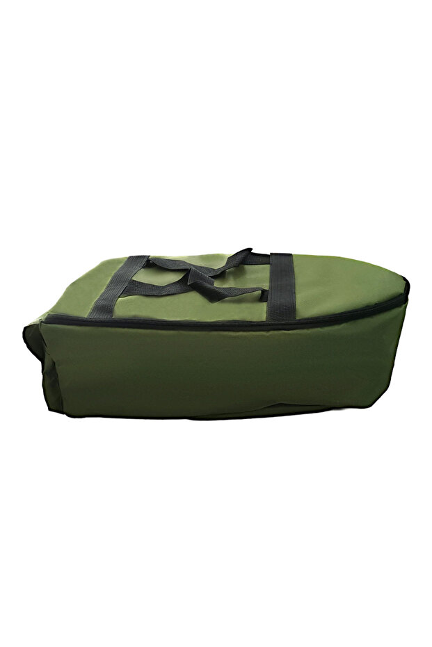 Green ROLLFISH Large Capacity Bait Boat Bag Wear-Resistant Oxford Fabric Durable Zipper Closure For