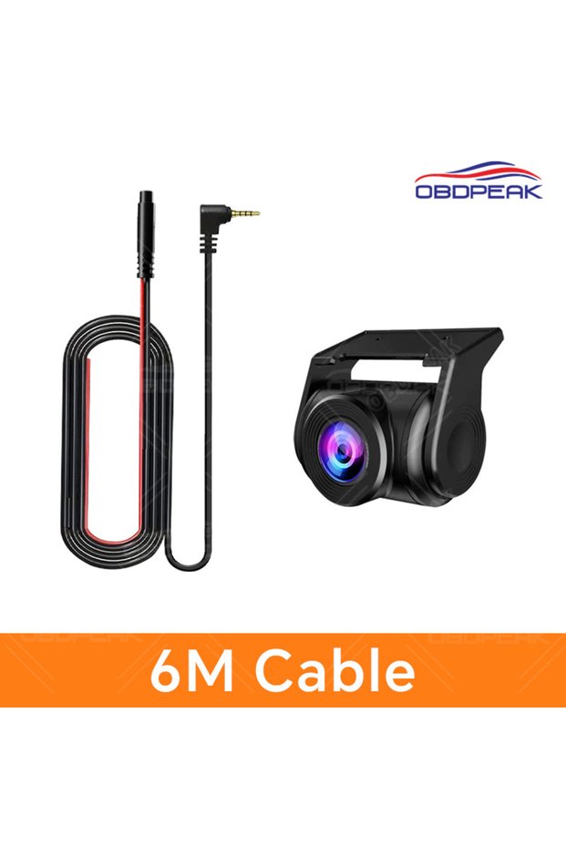 OBDPEAK 6M Cable FHD 1920x1080P Car Rear View Camera Waterproof 2.5MM Jack Back Reverse Camera Parki