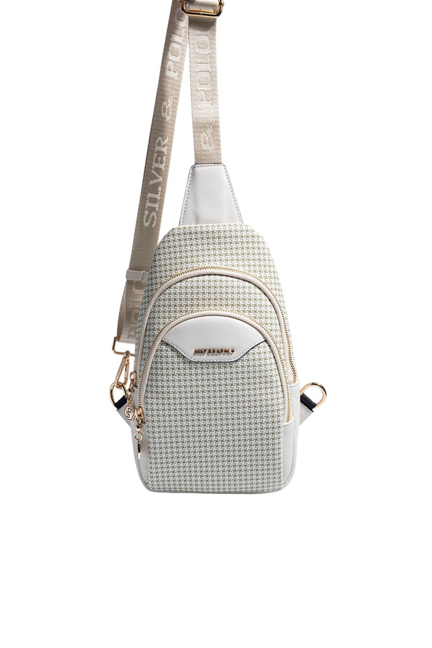 Green - Bone Crow's Feet Plaid Women's Body Bag Sp959