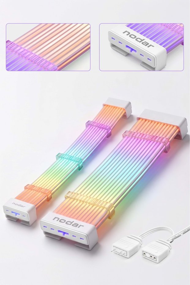 A-Rgb Sleeved Cable Sleeve Set Rgb Set for Graphics Card and Motherboard Cable Nd2800Set