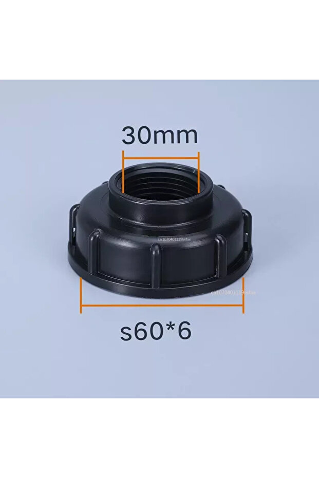 30mm Outdoors IBC Faucet Ton Barrel Valve S60 Center Transfer Cover Turn Black Pacifier Faucet garde