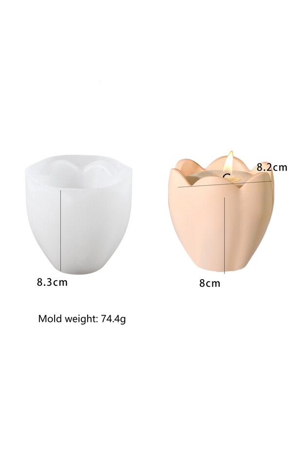 silicone mold DIY Flower Shaped Silicone Mold Gypsum Dropping Candle Mold Home Decoration Gift Aroma