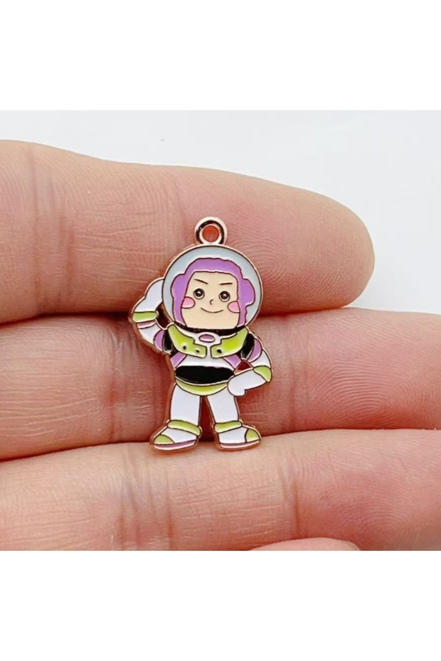 6 10PCS Cartoon Anime Animal Alloy Enamel Pendant Colorful Dangle DIY Necklace Bracelet Earrings Key