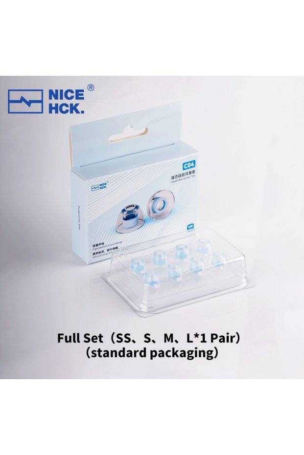 Full Set NICEHCK C04 Liquid Silicone Eartips Noise Lsolating Soft Expand Soundstage IEMS Accessory f