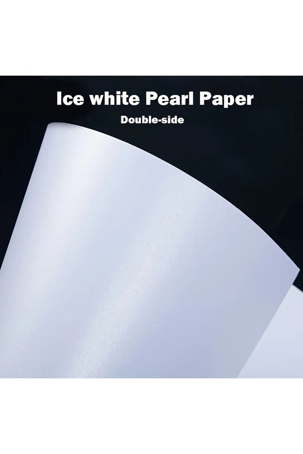 120g 20sheets 20 Sheets Double Sided Ice White Pearl Paper A4 Thick Cardboard Laser Printing Card Fo