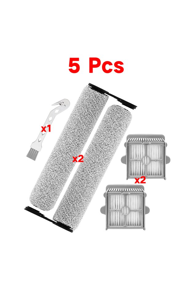 5 Pcs HOME TIMES Brush Roll Accessories for Roborock F25,F25 ACE,F25 RT,F25 LT,F25 ALT Wet and Dry V