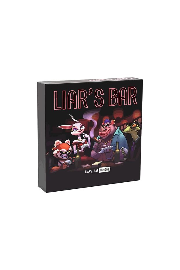 A3 Liar's Bar Social Strategy Card Game - 20 Expertly Crafted Cards with Themed Props for Holiday Pa