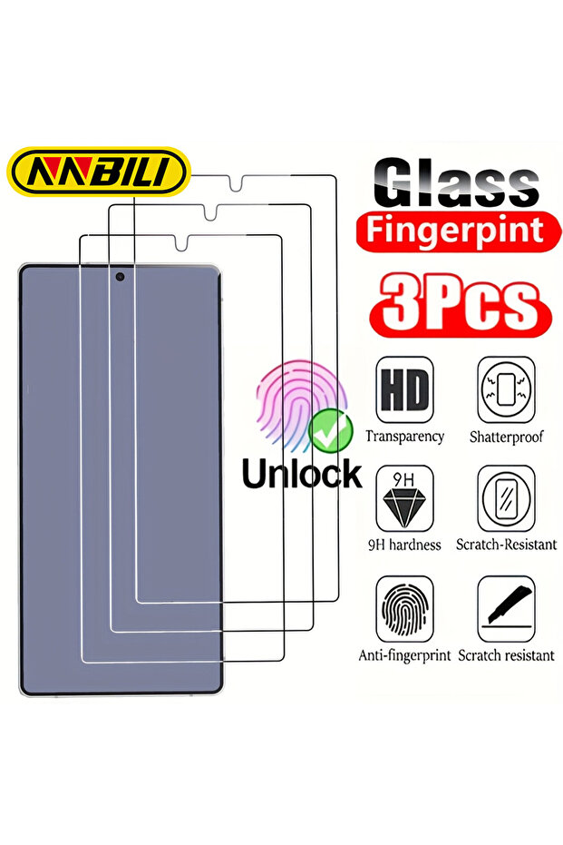 3 Pieces For Galaxy S25 Ultra NNBILI 3PCS Tempered Glass For Samsung Galaxy S24Ultra S24 S25 Plus Fu