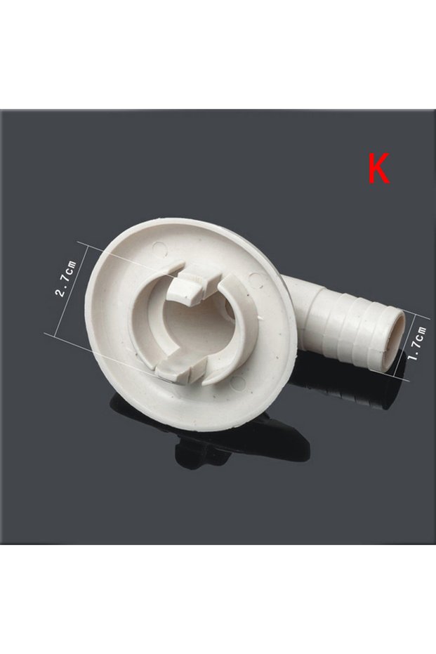style 6 Air Conditioner Ac External Unit Drain Hose Connector Elbow Fitting With Rubber Ring