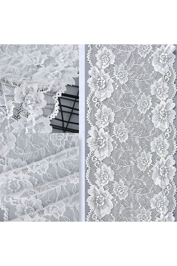 3yard off white 3\5 Yards 21cm Black White Lace Fabric DIY Crafts Sewing Decoration Accessories For
