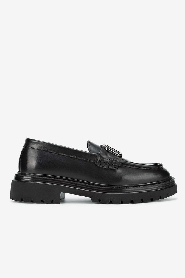 Lfr-F084 Leather Roller Shoes Black