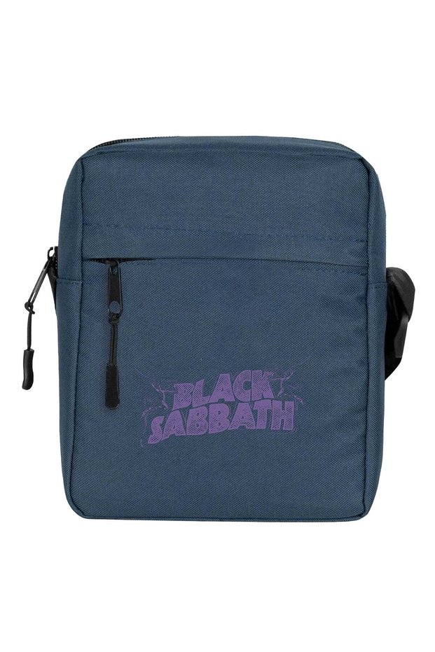 Black Sabbath Logo Shoulder Bag Navy Blue Color
