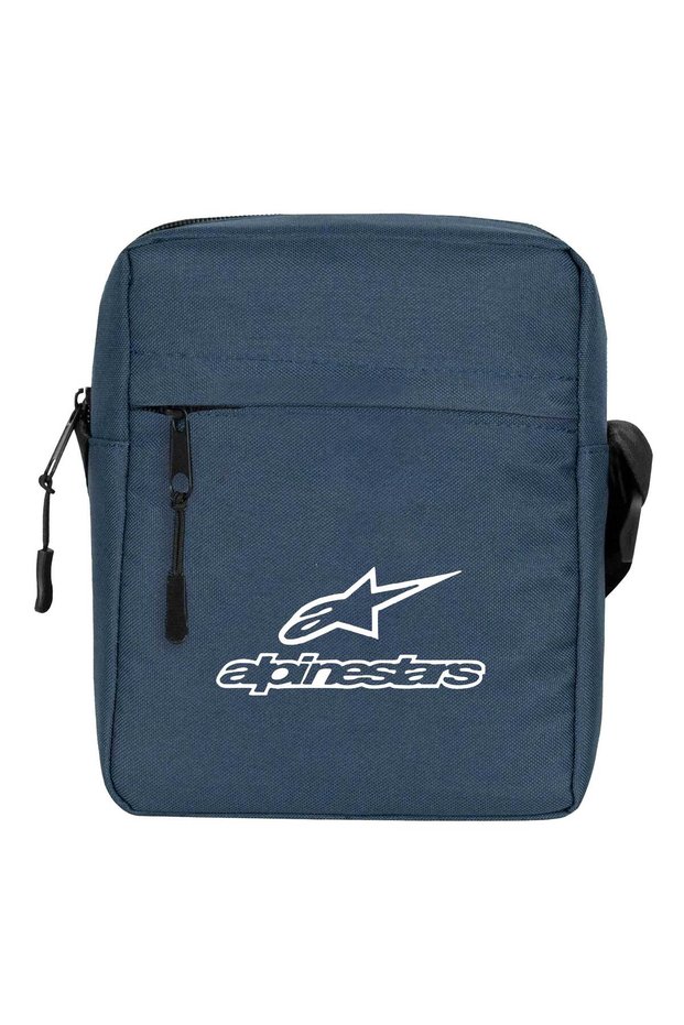 Alpinestars Logo Text Shoulder Bag Navy Blue Color
