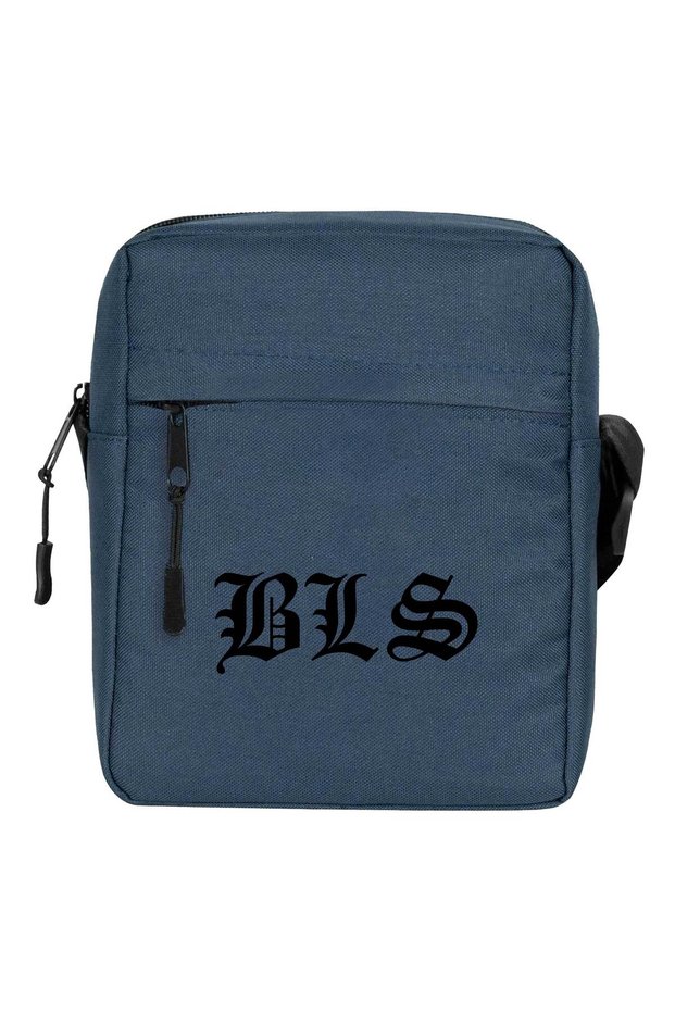 حقيبة كتف من Black Label Society BLS باللون الأزرق الداكن