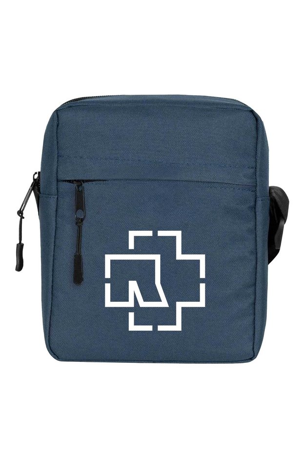 Rammstein Logo Shoulder Bag Navy Blue Color
