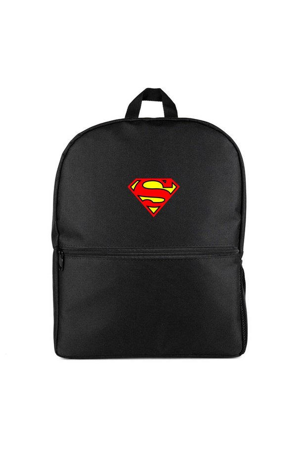 Super-Man Classic Backpack Black Color