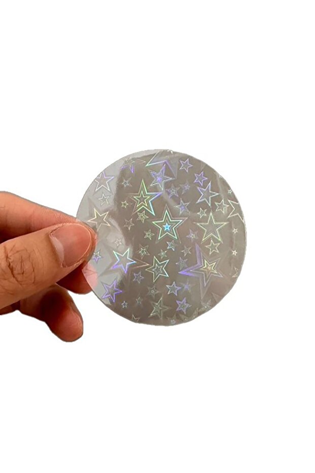 100Pcs Pentagram 100/200Pcs 58mm Transparent Film Button Parts Clear Protective Plastic Film DIY Bad